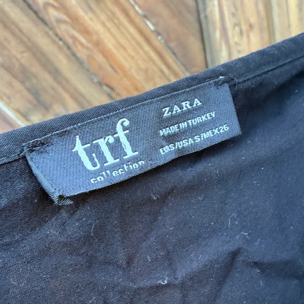 Zara Brown Leopard Long Sleeve Dress ties on the side S - Picture 10 of 12